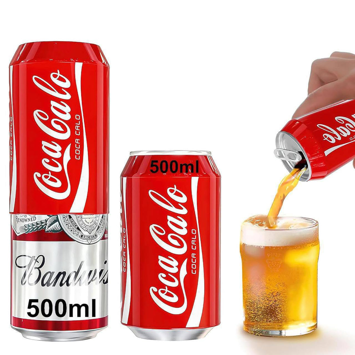 Silicone Beverage Can Cover Sleeve for 500ml Cans, Anti-Slip Reusable Silicone Can Holder, Secret Tin Cover, Soda Can Sleeve, Protective Drink Can Wrap for Cold Beverages